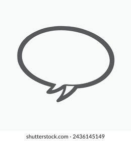 Speech Bubble Icon Best Isolated.