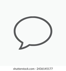 Speech Bubble Icon Best Isolated.