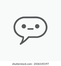 Speech Bubble Icon Best Isolated.