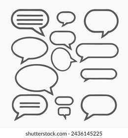 Speech Bubble Icon Best Isolated.