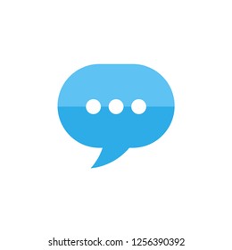 Speech bubble icon, chat dialog vector sign