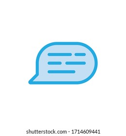 Speech bubble Icon. Chat dialog symbol. Online Message communication.