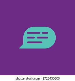 Speech bubble Icon. Chat dialog symbol. Online Message communication.