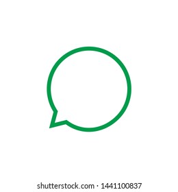 Speech bubble icon chat isolated on the white background
