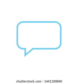 Speech bubble icon chat isolated on the white background