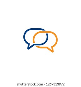 Speech bubble icon, chat logo, communication logo