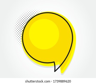 Speech bubble icon. Chat message sign. Talk, speak symbol. Communication balloon template. Support or contact icon. Talking, thinking chat bubble. Thought sign. Colorful dialog element. Vector