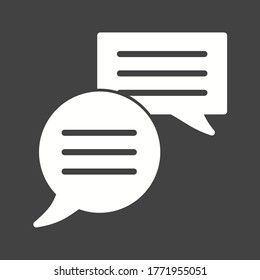 Speech bubble icon. Chat message sign. Talk, speak symbol. Communication balloon template. Support or contact icon. Talking, thinking chat bubble. Thought sign. flat dialog elements. Vector