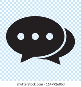 Speech bubble icon. Chat icon, sms icon, comment icon