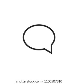 Speech bubble icon. Chat symbol modern, simple, vector, icon for website design, mobile app, ui. Vector Illustration