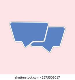 Speech bubble icon . Chat bubble icon. Speech bubble icon. Chat symbol. Flat design style eps10. Design illustration element with comic design themes, clouds and speech bubbles