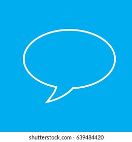 Speech bubble icon. Chat, talk icon. Flat design. Vector.