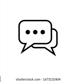 Icono de Bubble de voz. Ilustración vectorial de icono de conversación, comentario, conversación