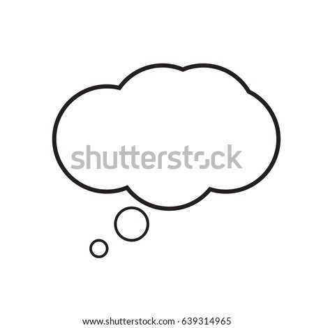 speech bubble icon. Cloud chat. Call out. Chat think symbol. Comic speech chat sign. Flat design. Vector illustration.