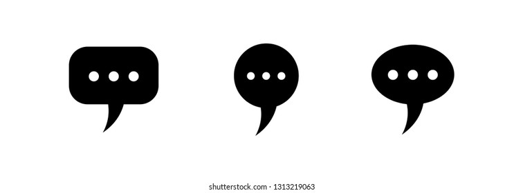 Speech bubble icon collection
