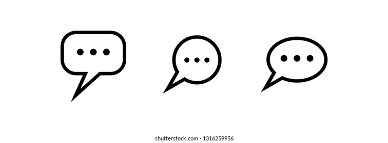 Speech bubble icon collection