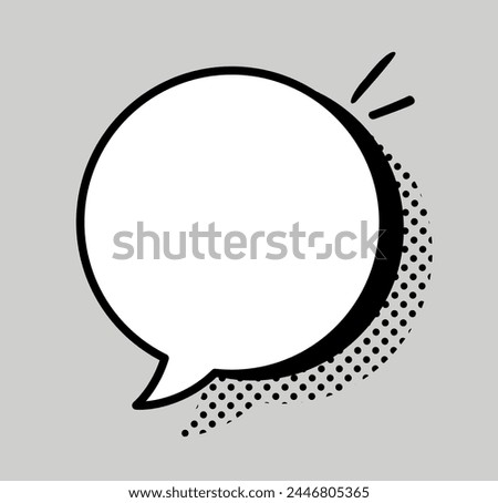Speech bubble icon for comics. Callout cloud cartoon vector illustration. Cartoon words balloon for Comic book