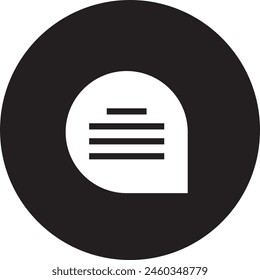 Speech bubble icon. Comment, chat button