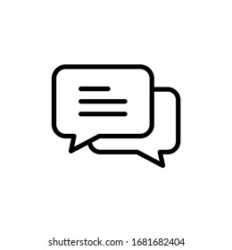 Speech bubble icon. Comment icon vector illustration