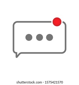 Speech bubble icon. Conversation, dialog, sms, message icon. Isolated illustration - Vector 