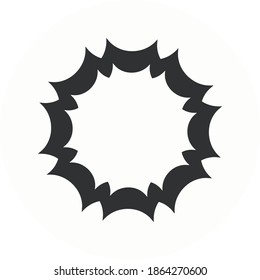 Speech Bubble Icon, kreativer Dialog, bang Vektordesign. Ideal für mobile App, Webdesign, etc.
