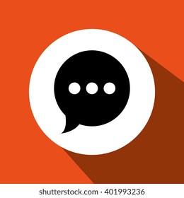 speech bubble icon design 