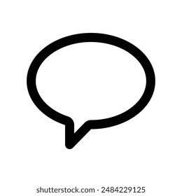 Speech Bubble icon design in filled and outlined style