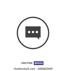 Speech Bubble Icon Design Illustration