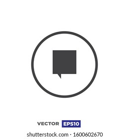 Speech Bubble Icon Design Illustration