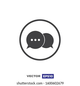 Speech Bubble Icon Design Illustration