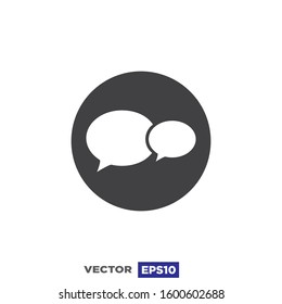 Speech Bubble Icon Design Illustration
