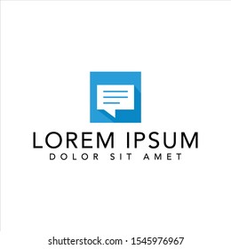 Speech bubble icon design logo template vector
