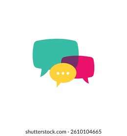 Speech bubble icon design template vector