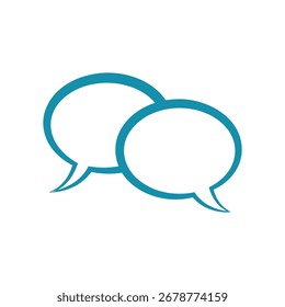 Designvorlage für Sprechblasen-Symbol einzeln