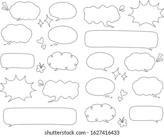 Speech Bubble. icon for speech dialog and chat.
