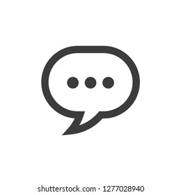 Speech bubble icon, dialog symbol