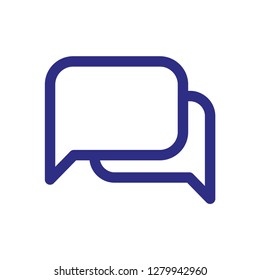 Speech bubble icon, dialog symbol