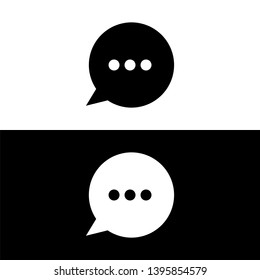 Speech bubble icon, dialog symbol , vector