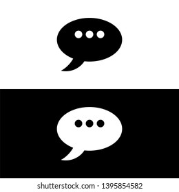 Speech bubble icon, dialog symbol , vector