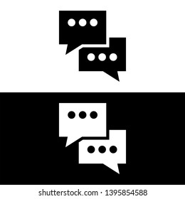 Speech bubble icon, dialog symbol , vector