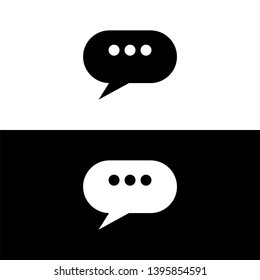 Speech bubble icon, dialog symbol , vector