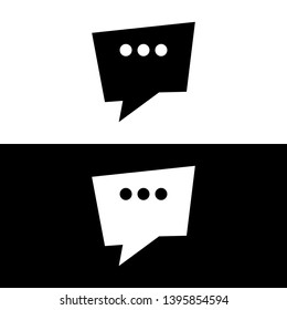 Speech bubble icon, dialog symbol , vector