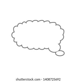 Speech bubble icon. Element of web for mobile concept and web apps icon. Outline, thin line icon for website design and development, app development