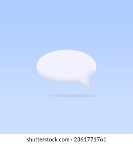 Icono de burbuja de voz. Globo de pensamiento elipse, caja de texto, chat, cuadro de mensaje, nube de charla, diseño de ventana de diálogo para comunicación, información comercial y concepto de discusión. Ilustración vectorial aislada