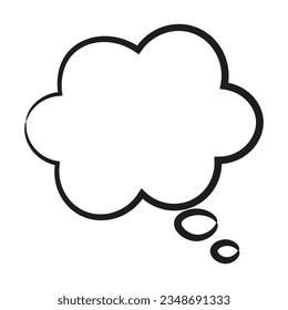 Speech bubble icon. Flat design. Isolated white background