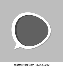 Speech bubble icon. Flat design.