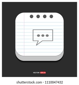 Speech bubble icon - Free vector icon