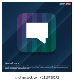 Speech bubble icon - Free vector icon