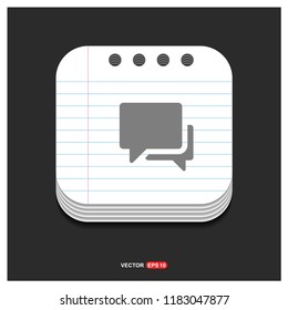 Speech bubble icon - Free vector icon