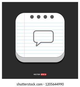 Speech bubble icon - Free vector icon